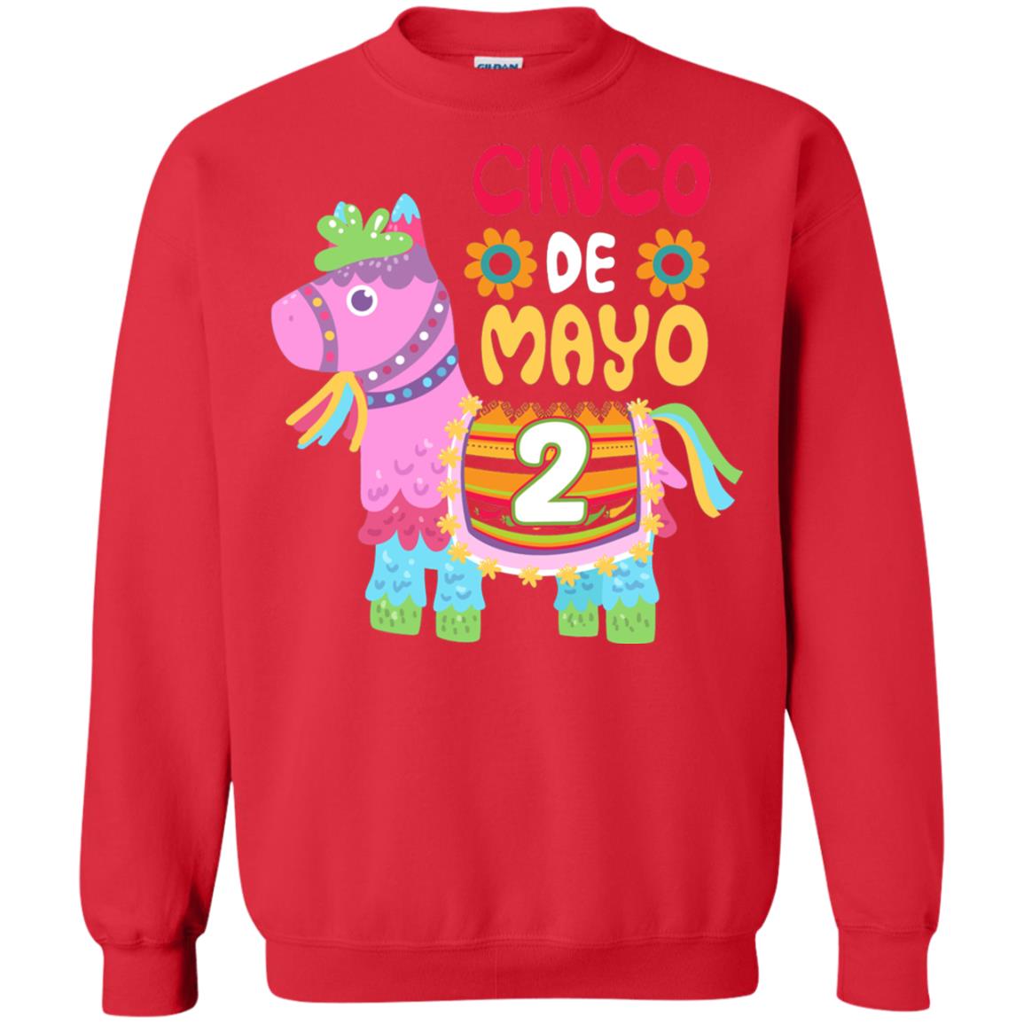 Cinco De Mayo Pinata Jockeys Horse Race 2nd Birthday T-shirt Red