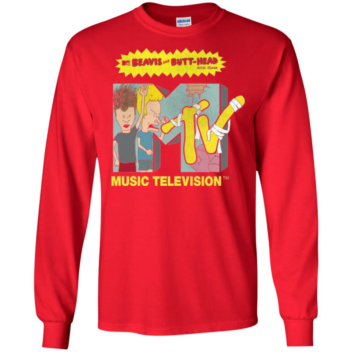 Mtv Logo T-shirt Beavis And Butt Head Red