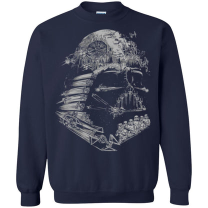 Film T-shirt Star Wars Darth Vader Build The Empire Graphic Navy
