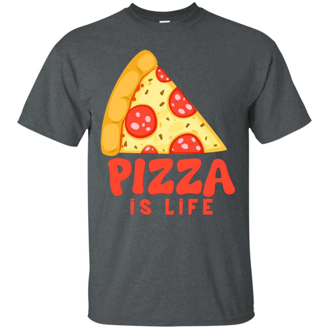 Pizza Is Life Shirt For Pizza Lovers Dark Heather