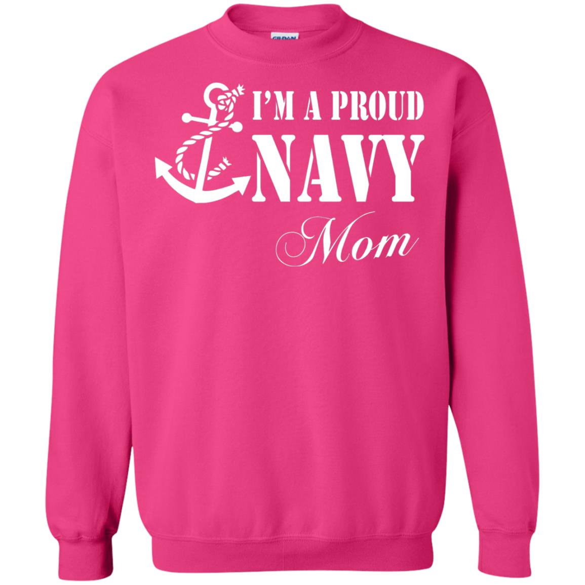 Pride Military Mother Shirt Im A Proud U.s. Navy Mom Heliconia