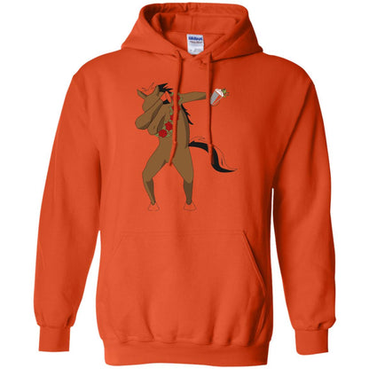 Derby Party 2018 Funny Dabbing Horse Shirt Orange