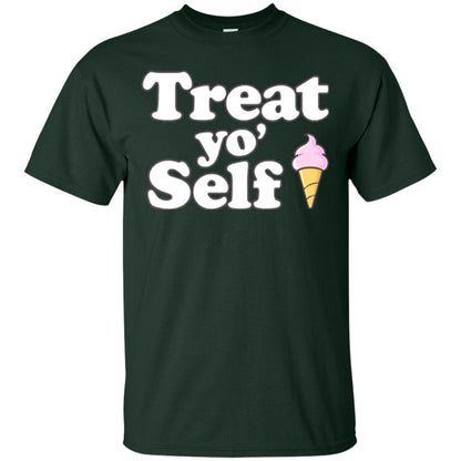 Treat Yo_ Self Ice Cream T-shirt Forest Green
