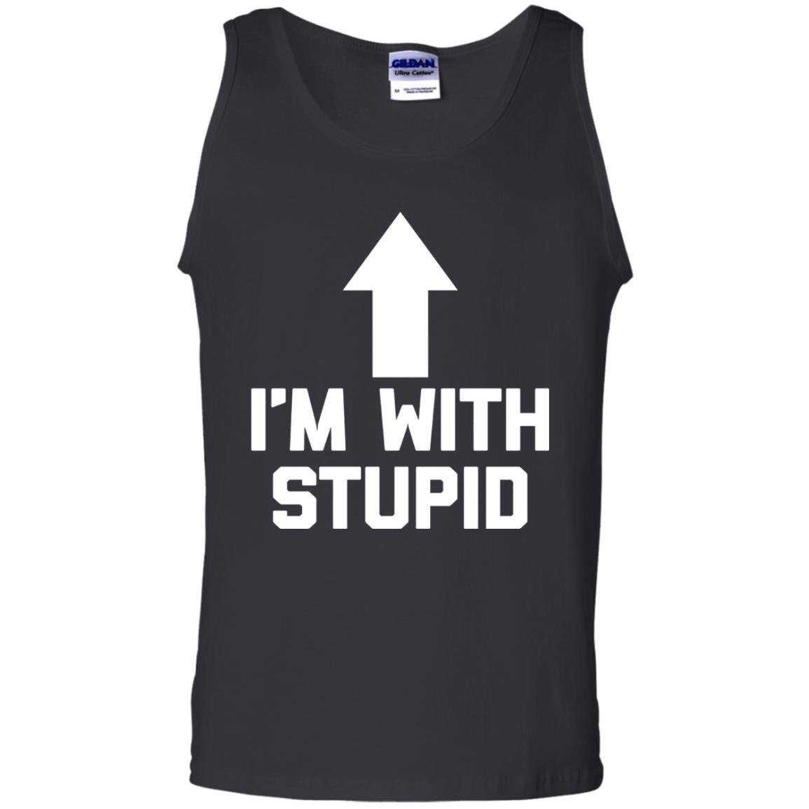 I'm With Stupid T-Shirt Black Small
