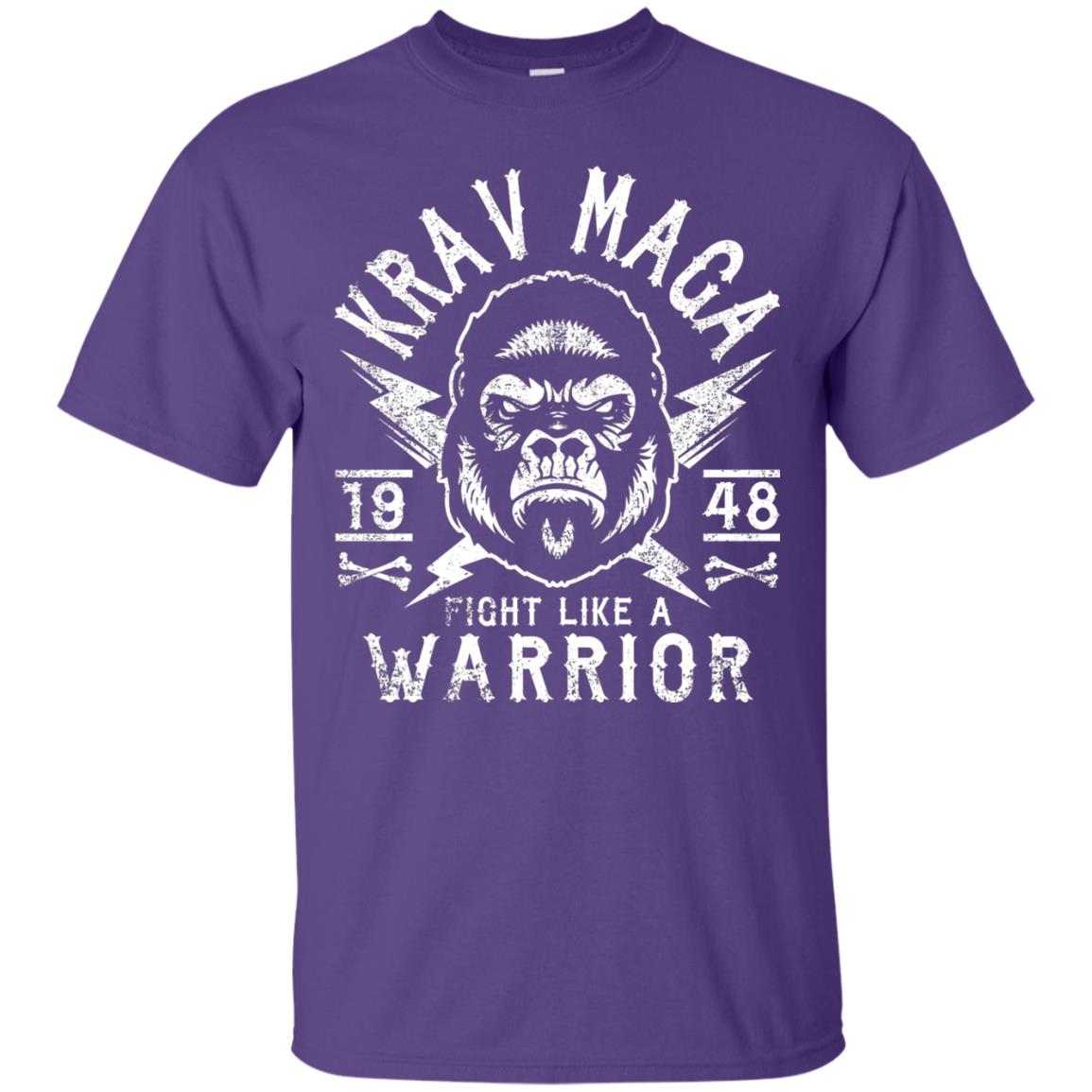 Krav Maga T-shirt Fight Like A Warrior Purple