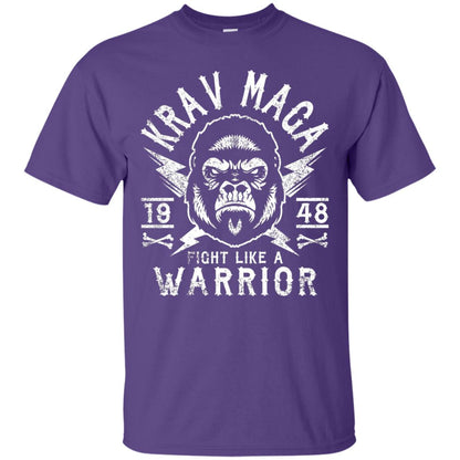 Krav Maga T-shirt Fight Like A Warrior Purple