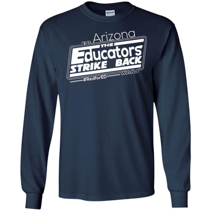 Arizona Teacher Tshirt Red For Ed Arizona The Educators Strike Back Navy