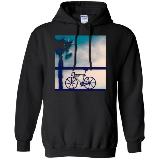 Biking In Austin T-shirt Black
