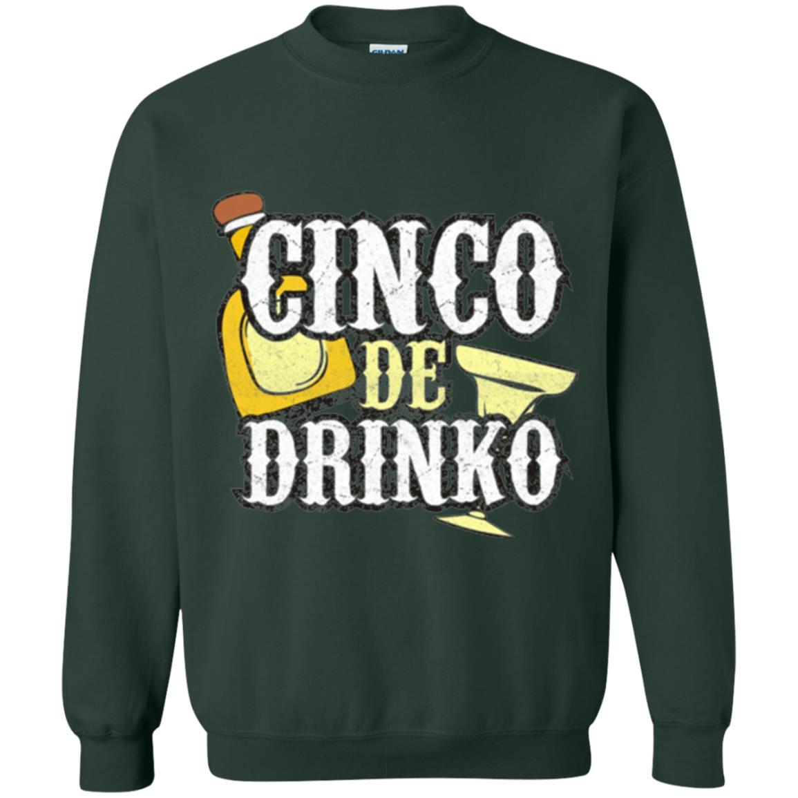 Funny Cinco De Mayo Drinko Celebration T-shirt Forest Green