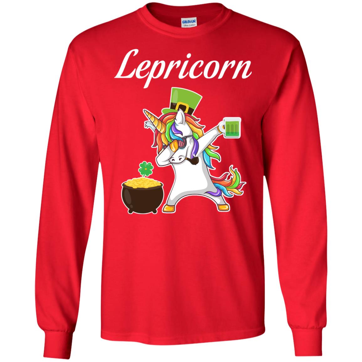 Lepricorn Saint Patrick's Day T-shirt Red