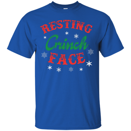 Christmas T-Shirt Resting Grinch Face Royal