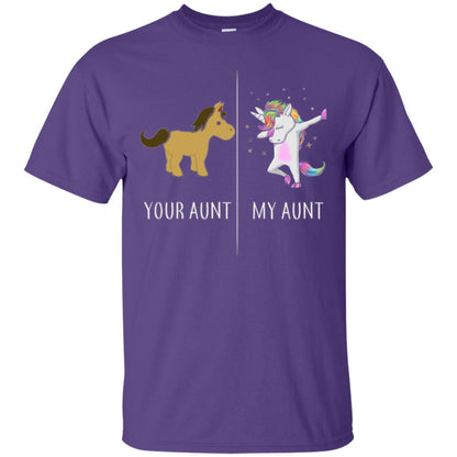 Family T-shirt Your Aunt My Aunt Purple