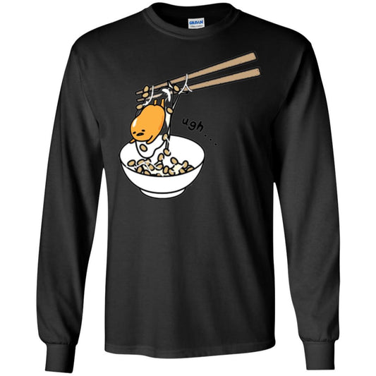 Film T-shirt Gudetama Chopsticks Black