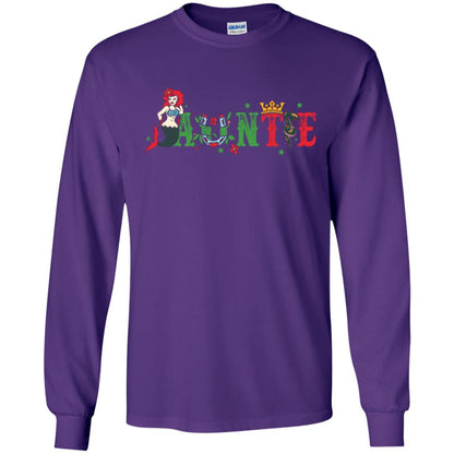 Aunt T-shirt Mermaid Auntie T-shirt Purple