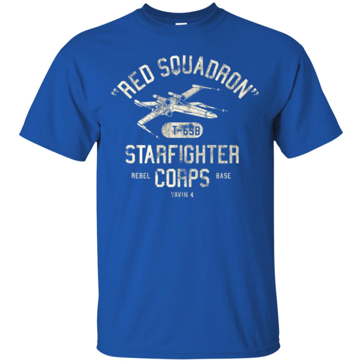 Movie T-shirt Red Squadron Starfighter Rebel Corps Base Royal