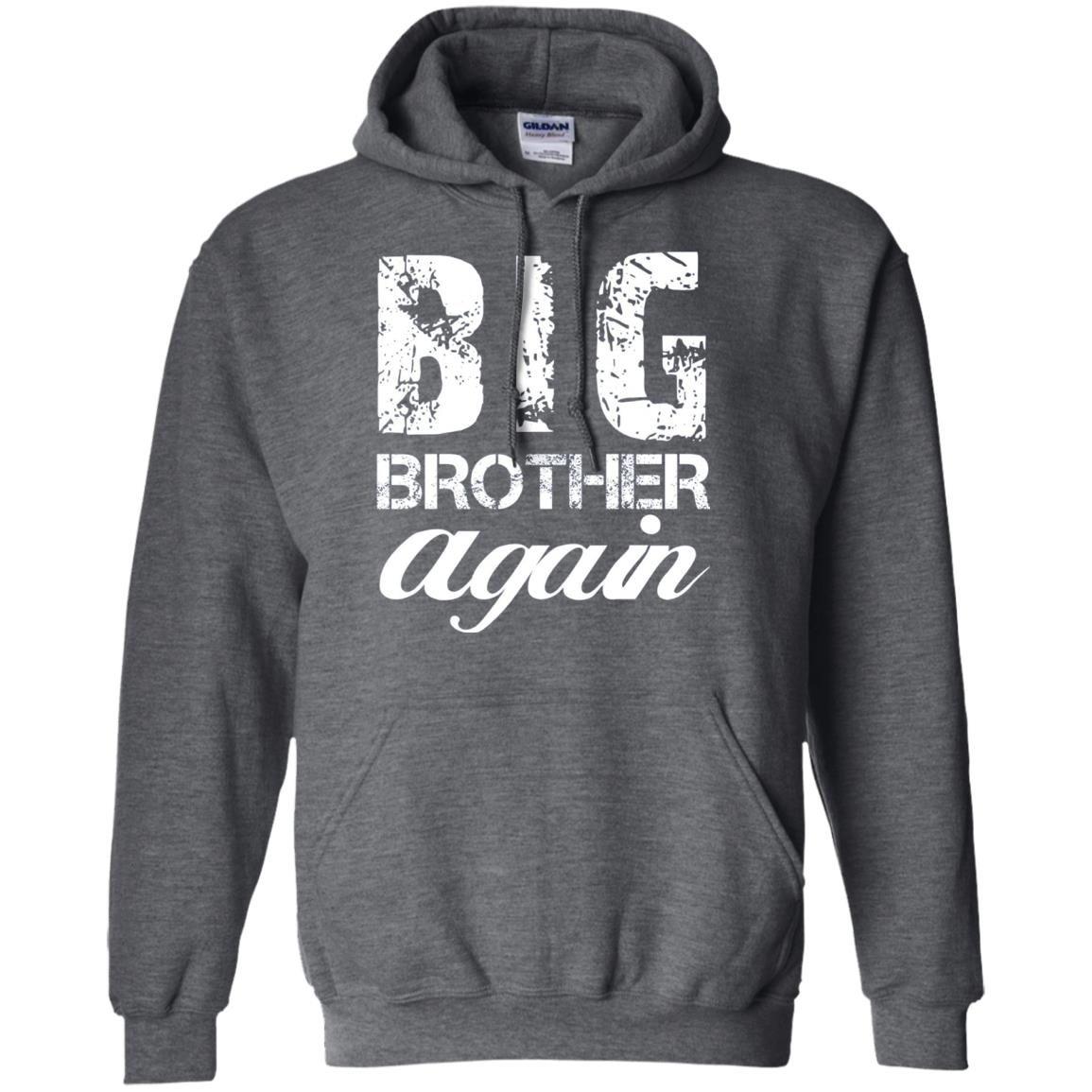 Big Brother Again T-shirt New Baby Dark Heather