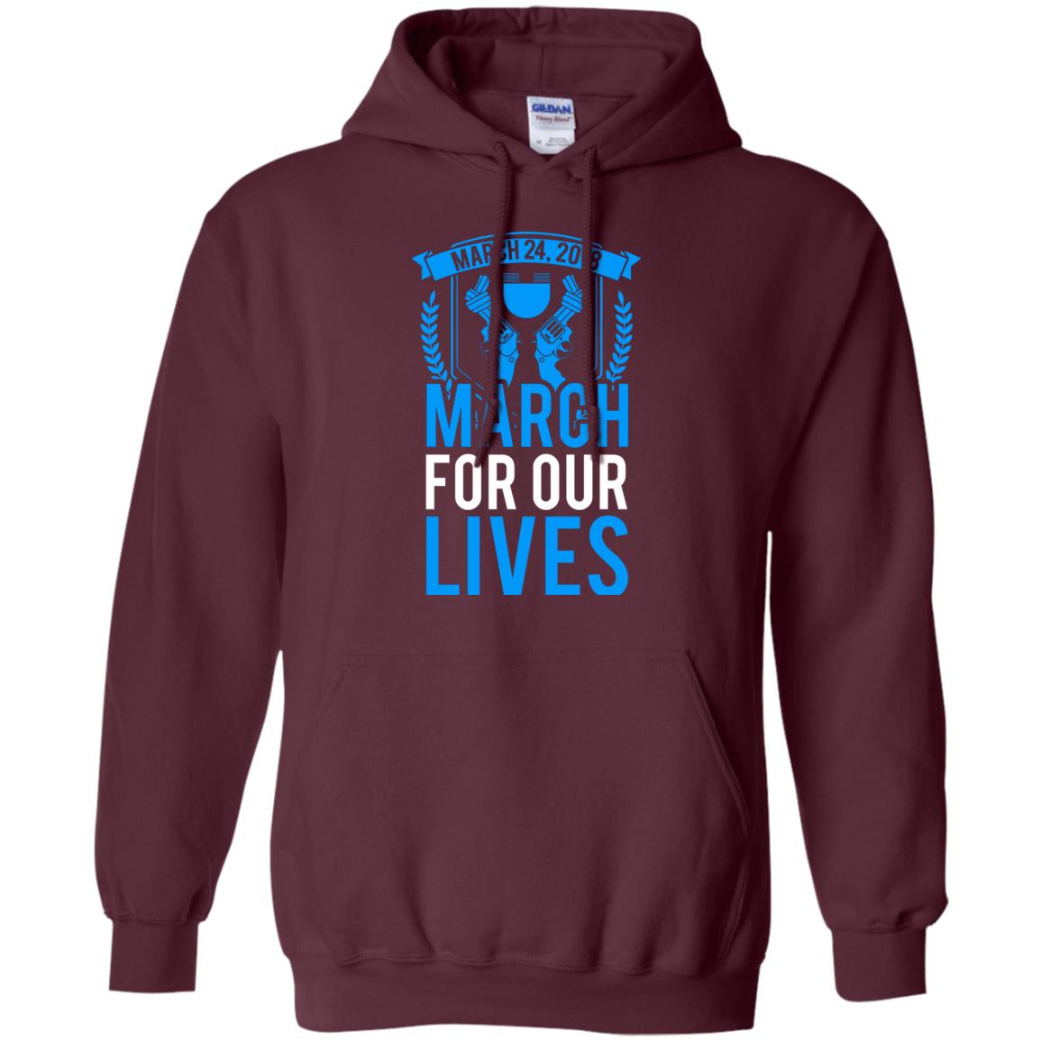Anti Gun T-shirt March For Our Lives March 24 2018 Maroon