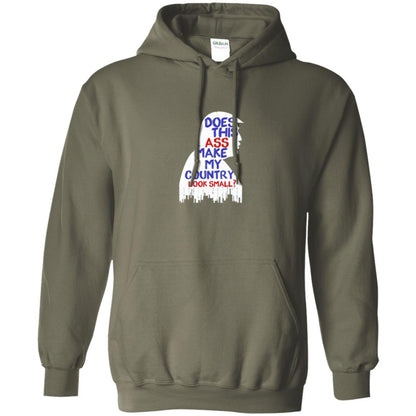 Political T-shirt Does This Ass Make Country Look Small Military Green