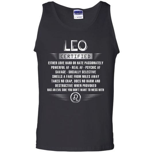 Leo Certified Either Love Hard Or Hate Passionately Powerful Af T-shirt Black