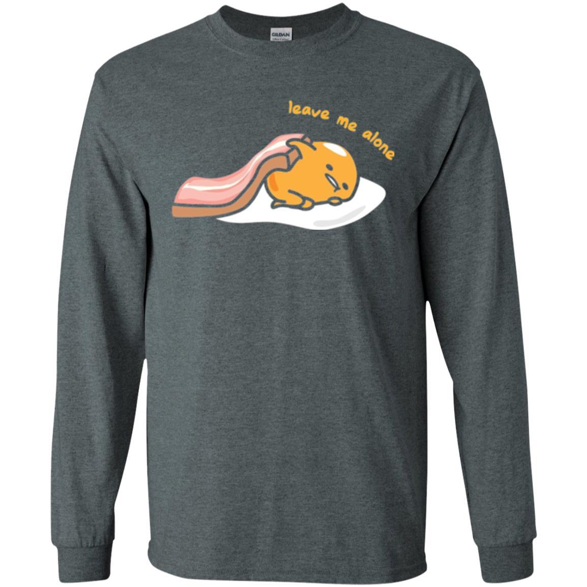 Film T-shirt Gudetama Leave Me Alone Dark Heather