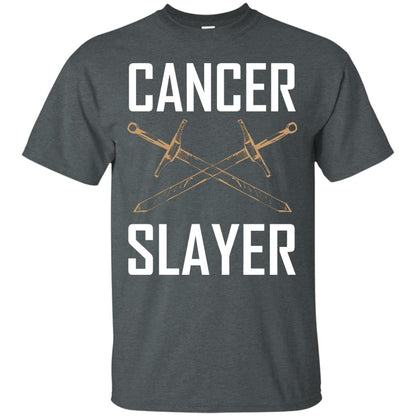 Cancer Slayer Cancer Survivor Shirt Dark Heather