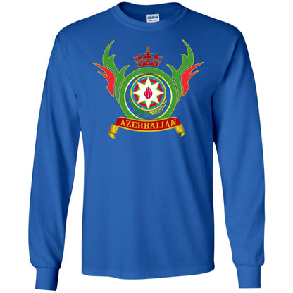 Azerbaijan Arms Coat Flag T-shirt Royal
