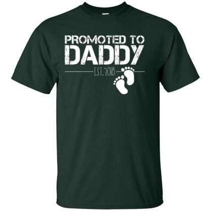 Promoted To Daddy Est 2018 New Daddy T-shirt Forest