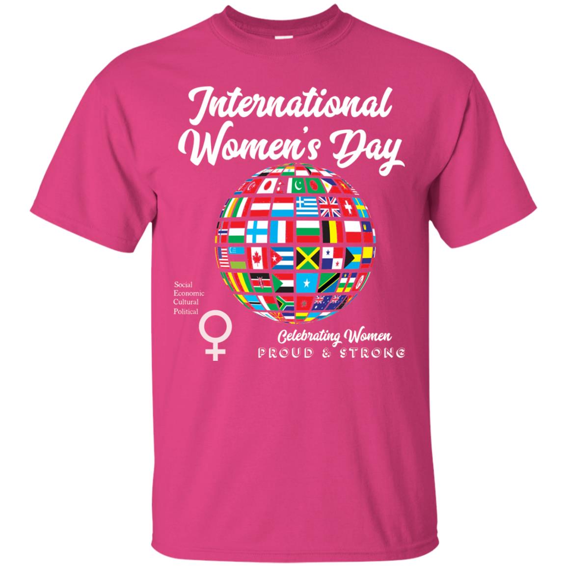 International Women_s Day T-shirt Heliconia