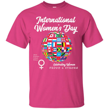 International Women_s Day T-shirt Heliconia
