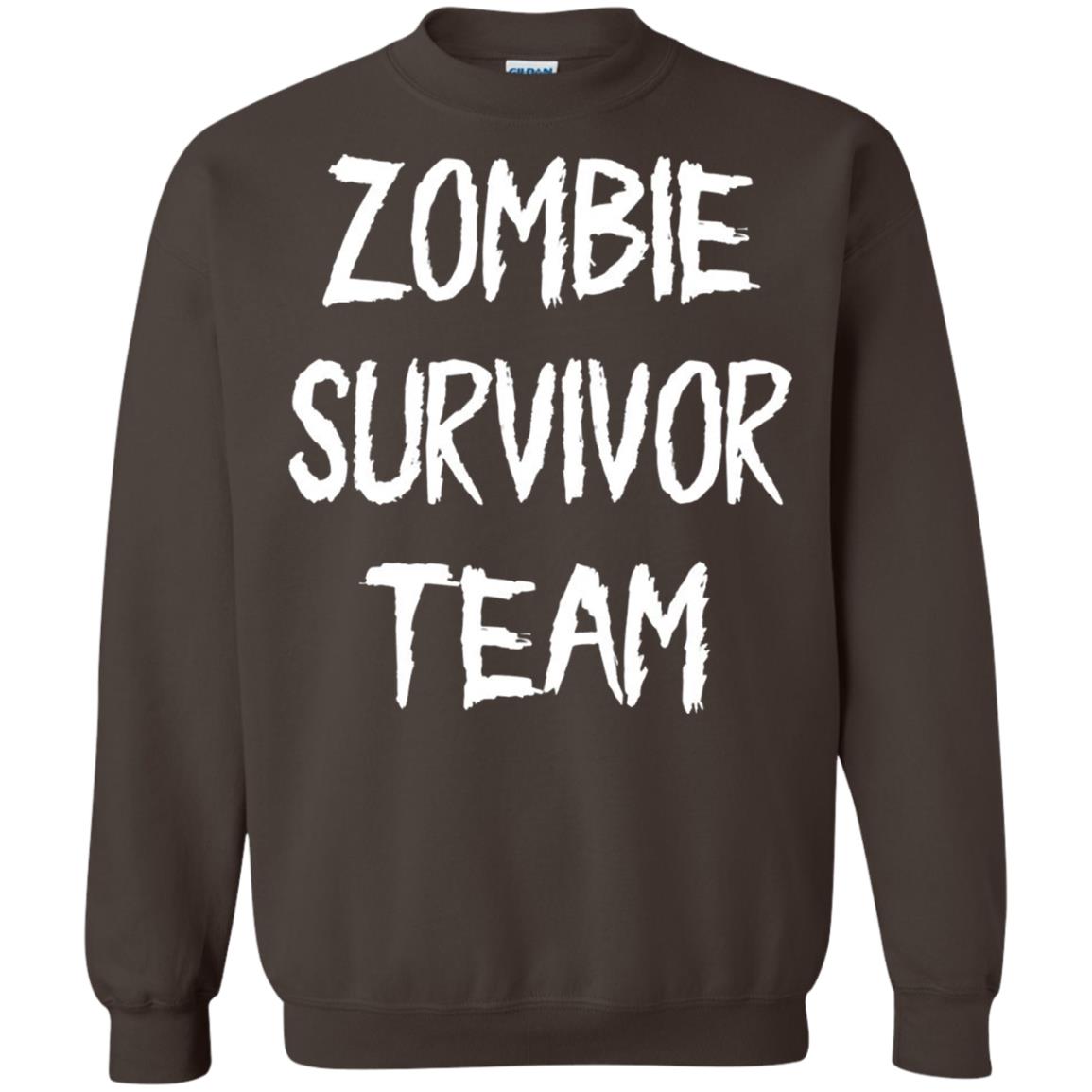 Zombie Lover T-shirt Zombie Survivor Team Dark Chocolate