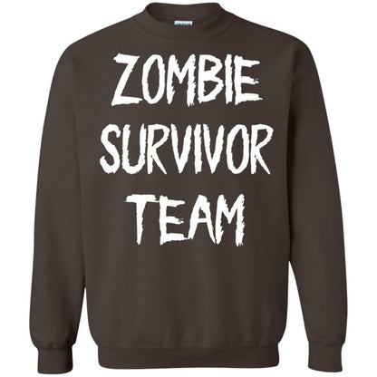 Zombie Lover T-shirt Zombie Survivor Team Dark Chocolate