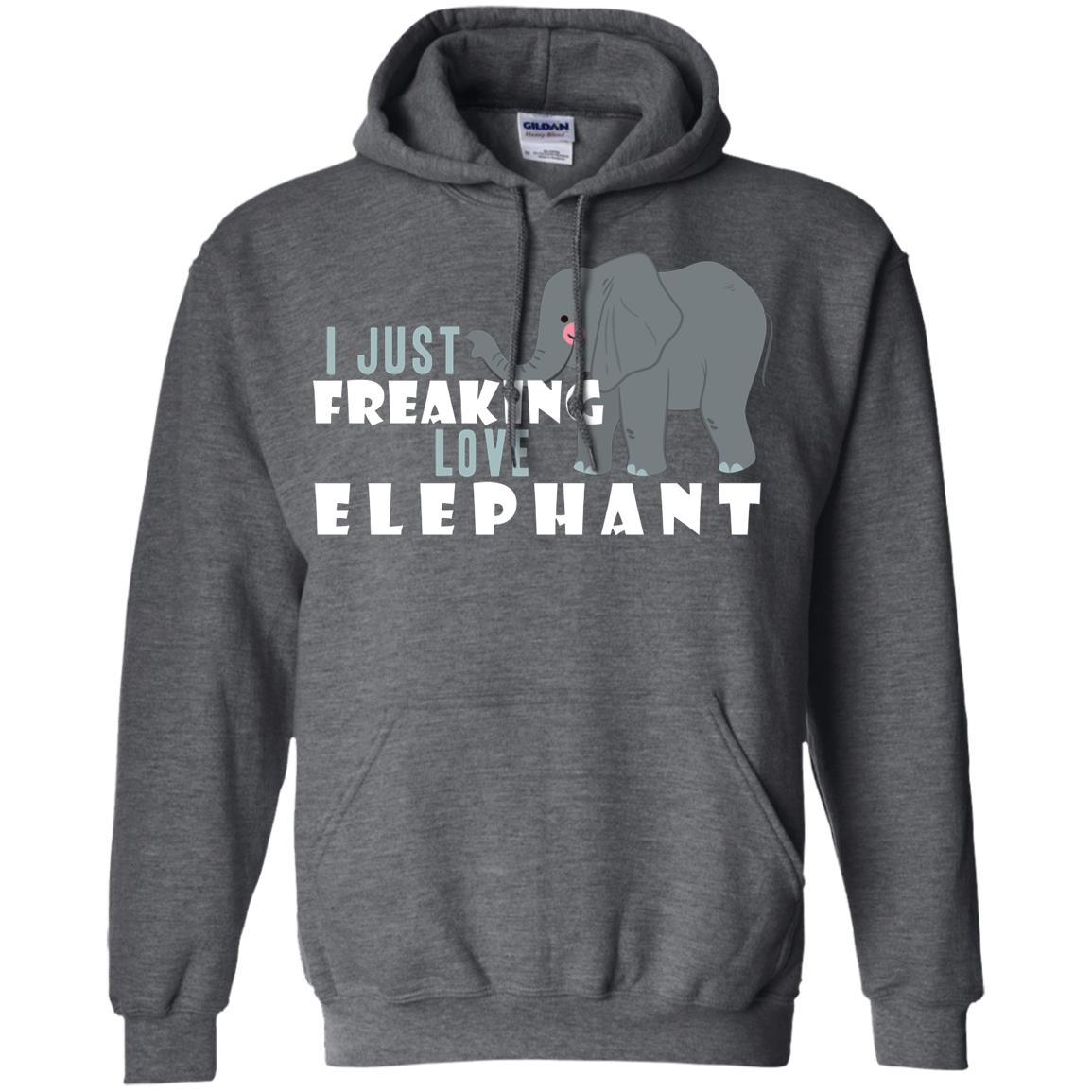 I Just Freaking Love Elephant Shirt Dark Heather