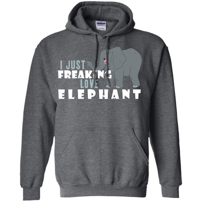 I Just Freaking Love Elephant Shirt Dark Heather