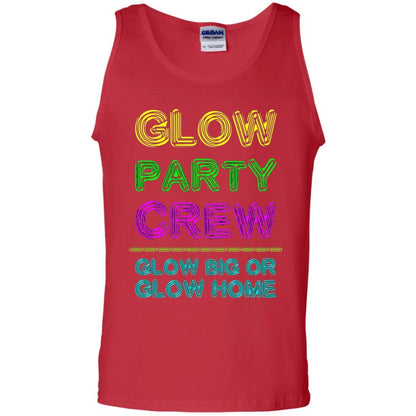 Funny Party T-shirt Glow Party Crew Red