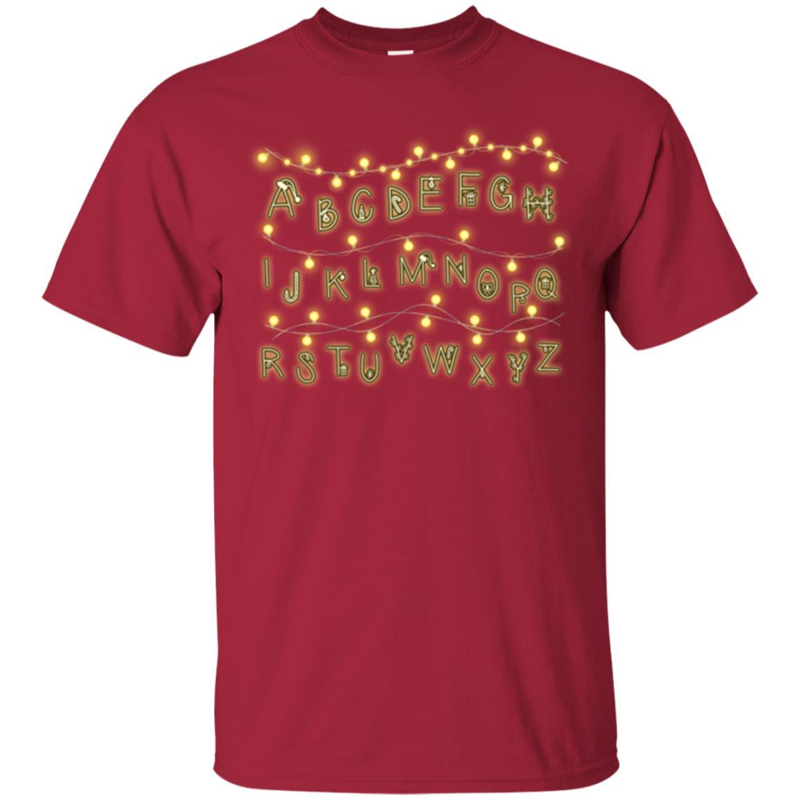 Alphabet Fairy Lights T-shirt Cardinal