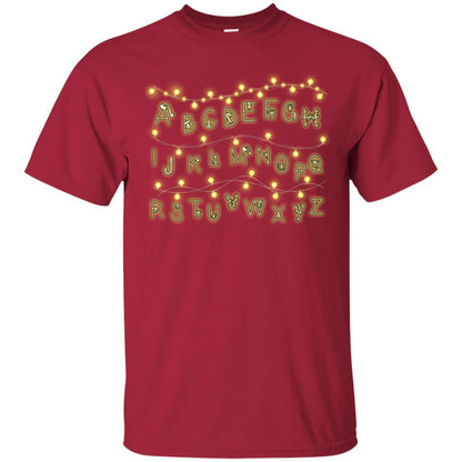Alphabet Fairy Lights T-shirt Cardinal