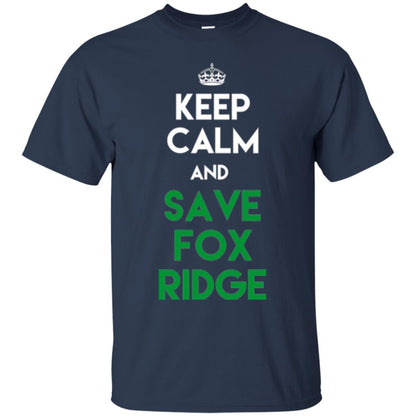 Elementary T-shirt Keep Calm And Save Fox Ridge T-shirt Navy