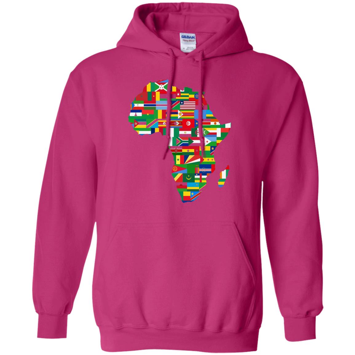 Proud African Country Flags Continent Love Proud African American T-shirt Heliconia