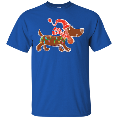 Dog Lover T-Shirt Christmas Lights Labrador Retriever Dog Lover Royal