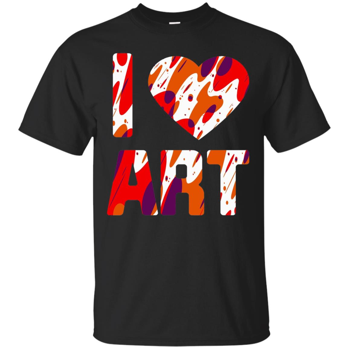 Artist T-shirt I Love Art Black