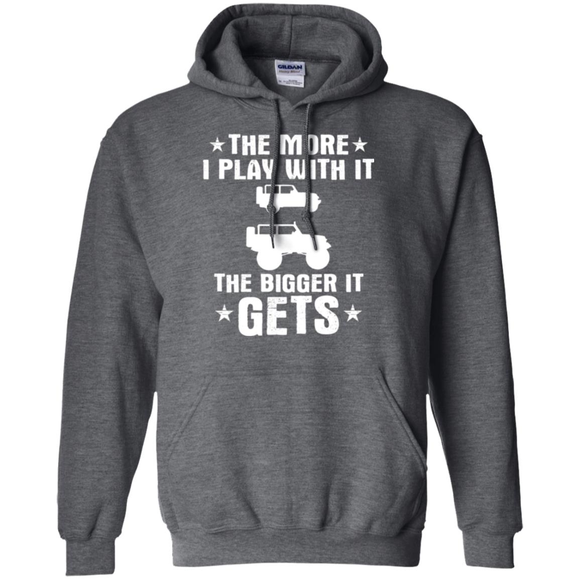 Jeep Lovers T-shirt The More I Play With It The Bigger It Get Dark Heather