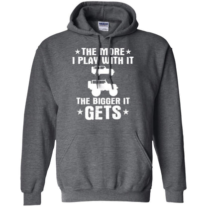 Jeep Lovers T-shirt The More I Play With It The Bigger It Get Dark Heather