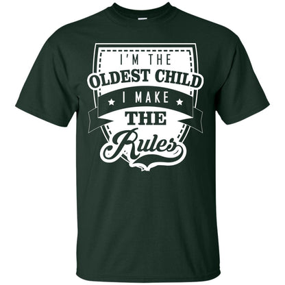 I'm The Oldest Child I Make The Rules Cool Family Shirt For Boys And Girls Forest