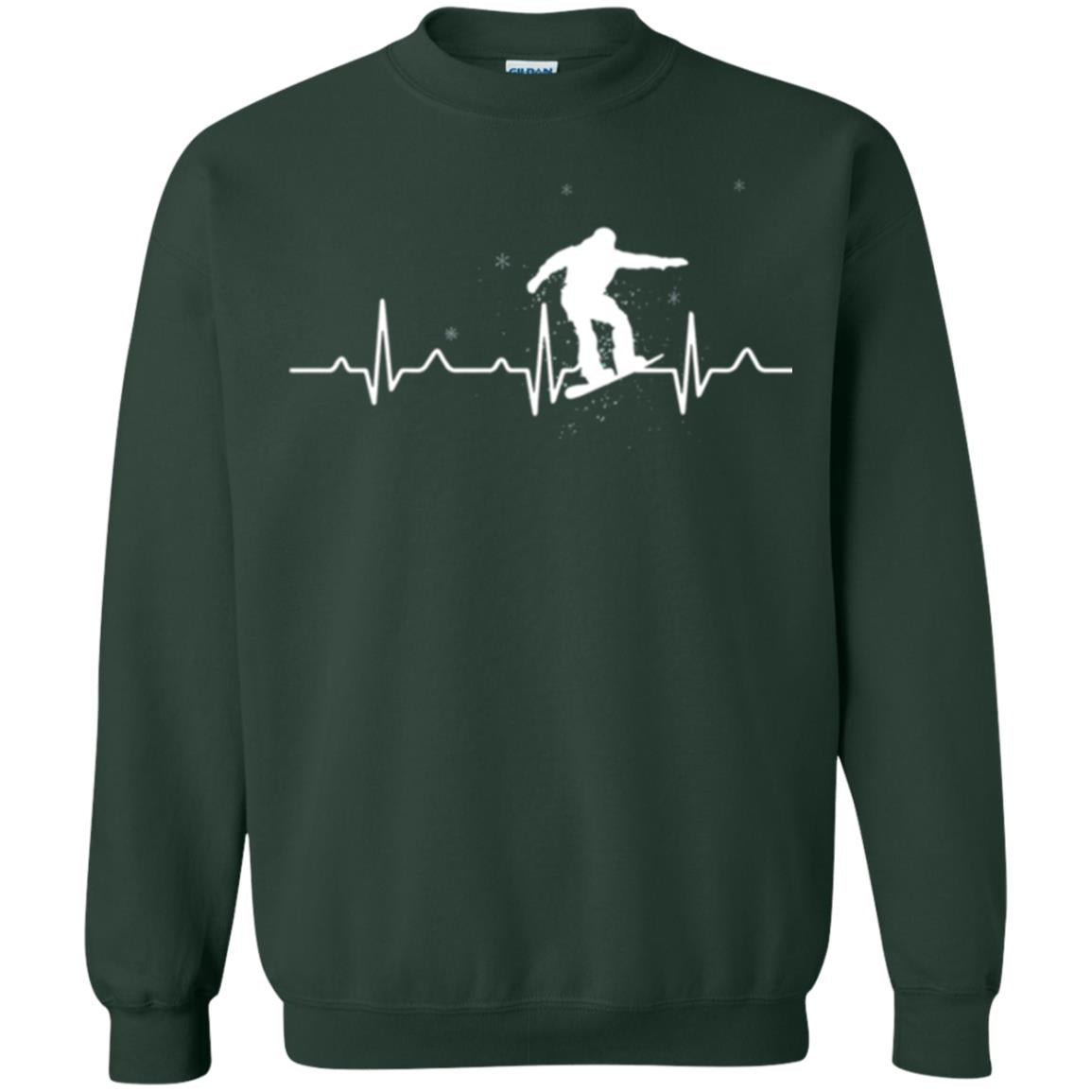 Heartbeat Snowboarding T-shirt Forest Green