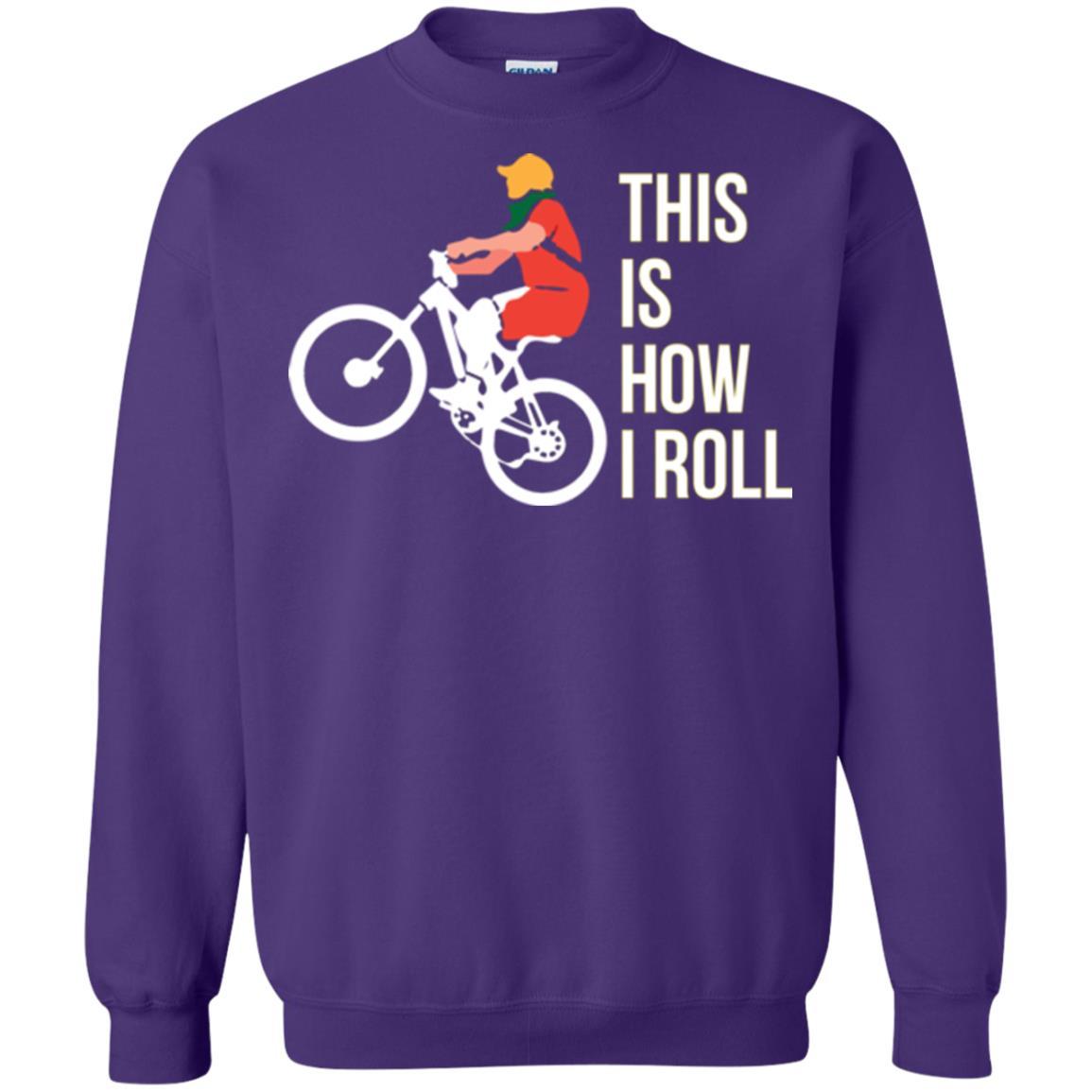 Bicycle T-shirt This Is How I Roll Purple