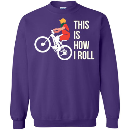 Bicycle T-shirt This Is How I Roll Purple