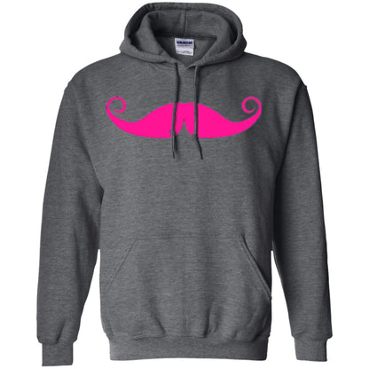Pink Mustache T-shirt Funny Gift For Men Dark Heather