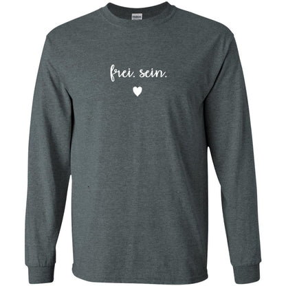Frei Sein To Be Free German Inspirational Shirt Dark Heather