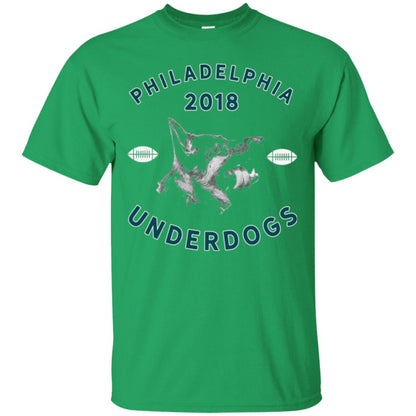 Dog Lover T-shirt Philly Philadelphia Underdogs Lii Game Day Irish Green