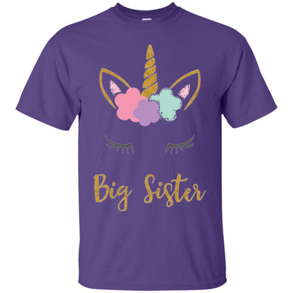 Family T-shirt Big Sister Purple
